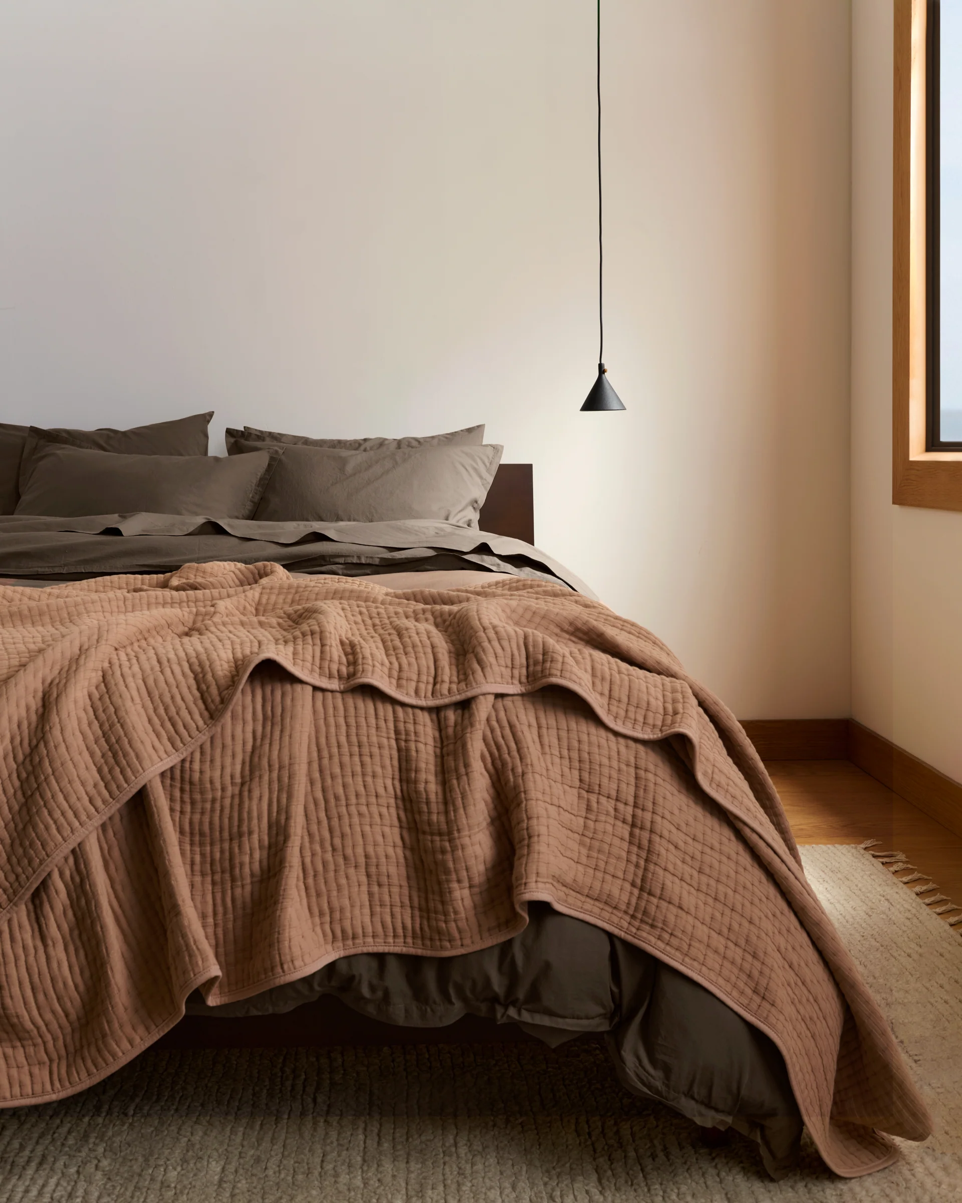 Percale Sheet Set - Warm Grey F/Q - Image 5