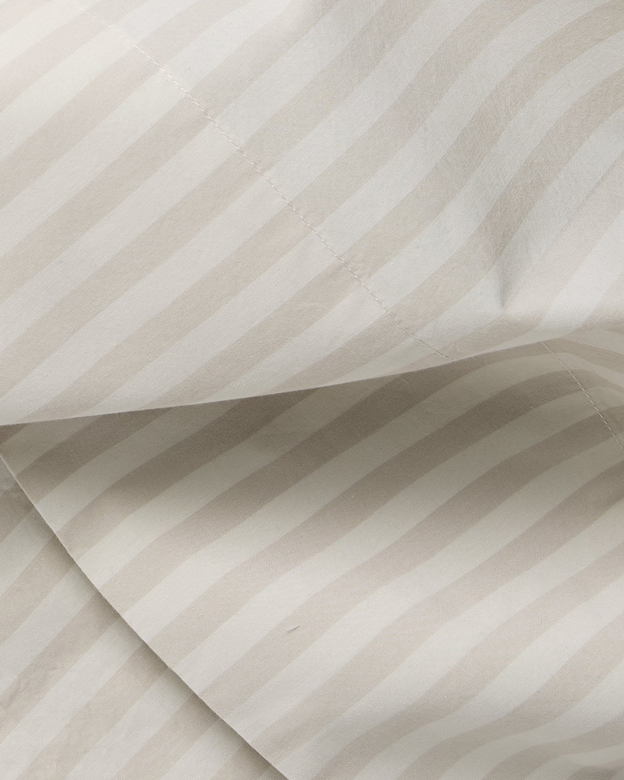 Percale Top Sheet (Bone Stripe) - Image 3
