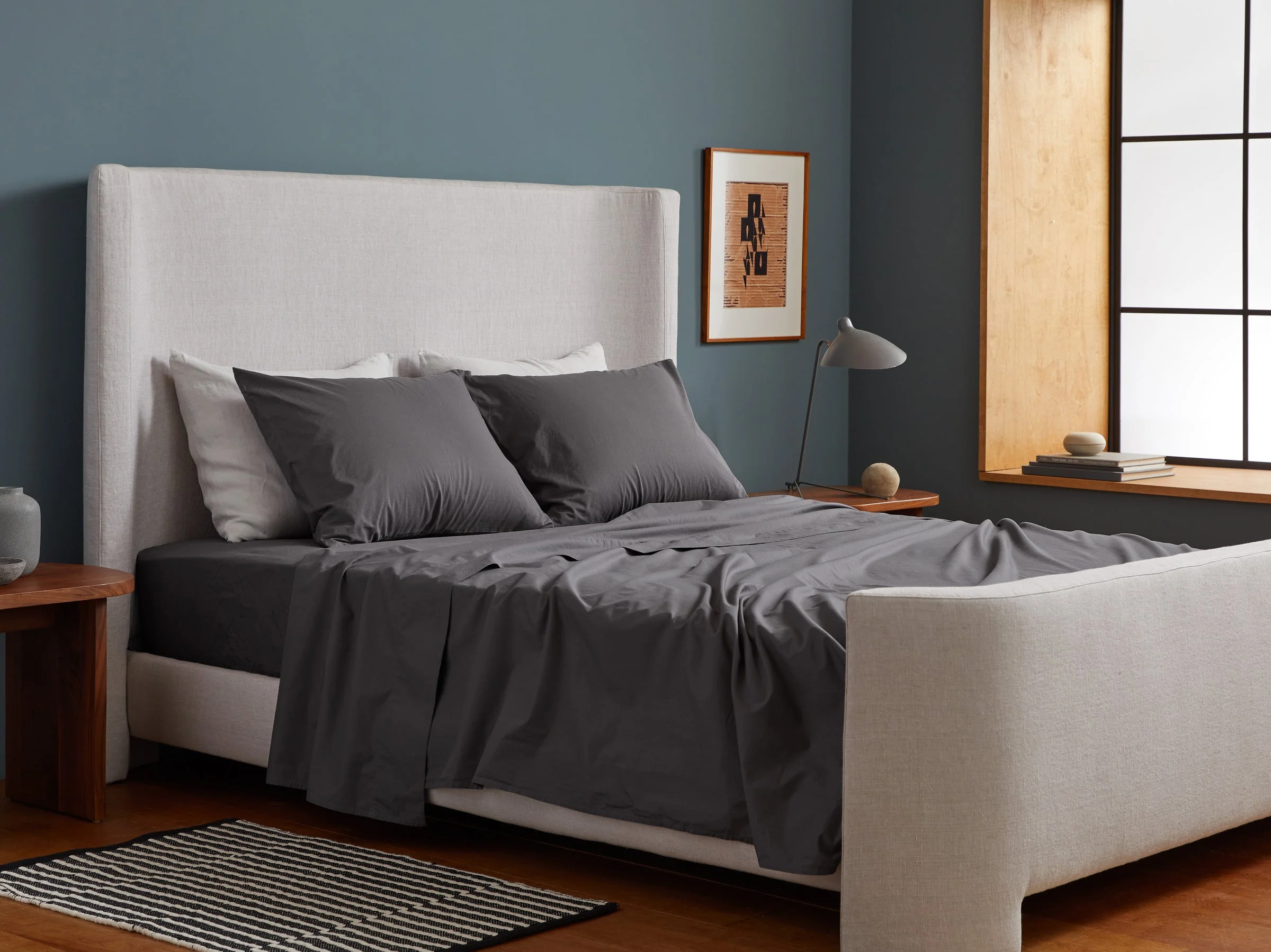 Percale Top Sheet (Slate) - Image 4