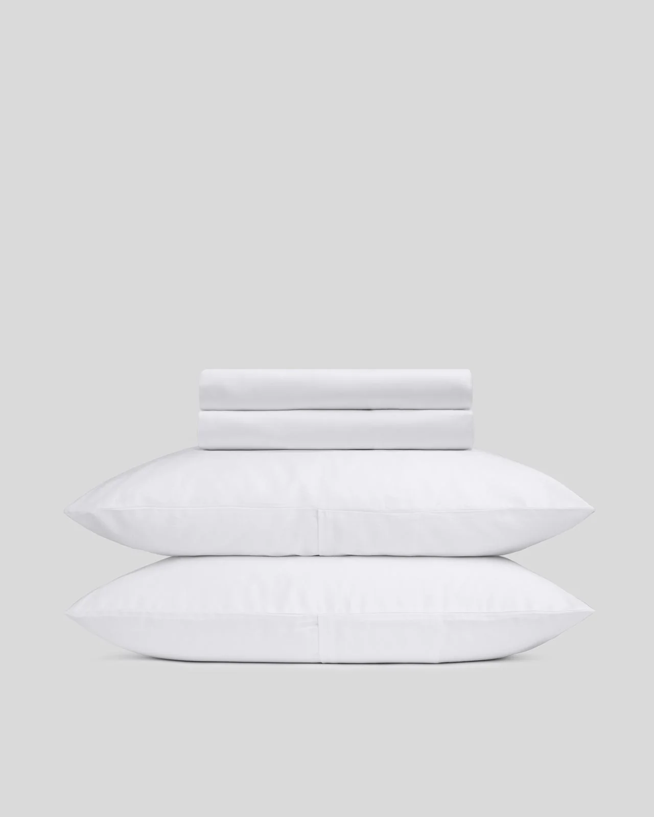 Sateen Sheet Set - White K/CK