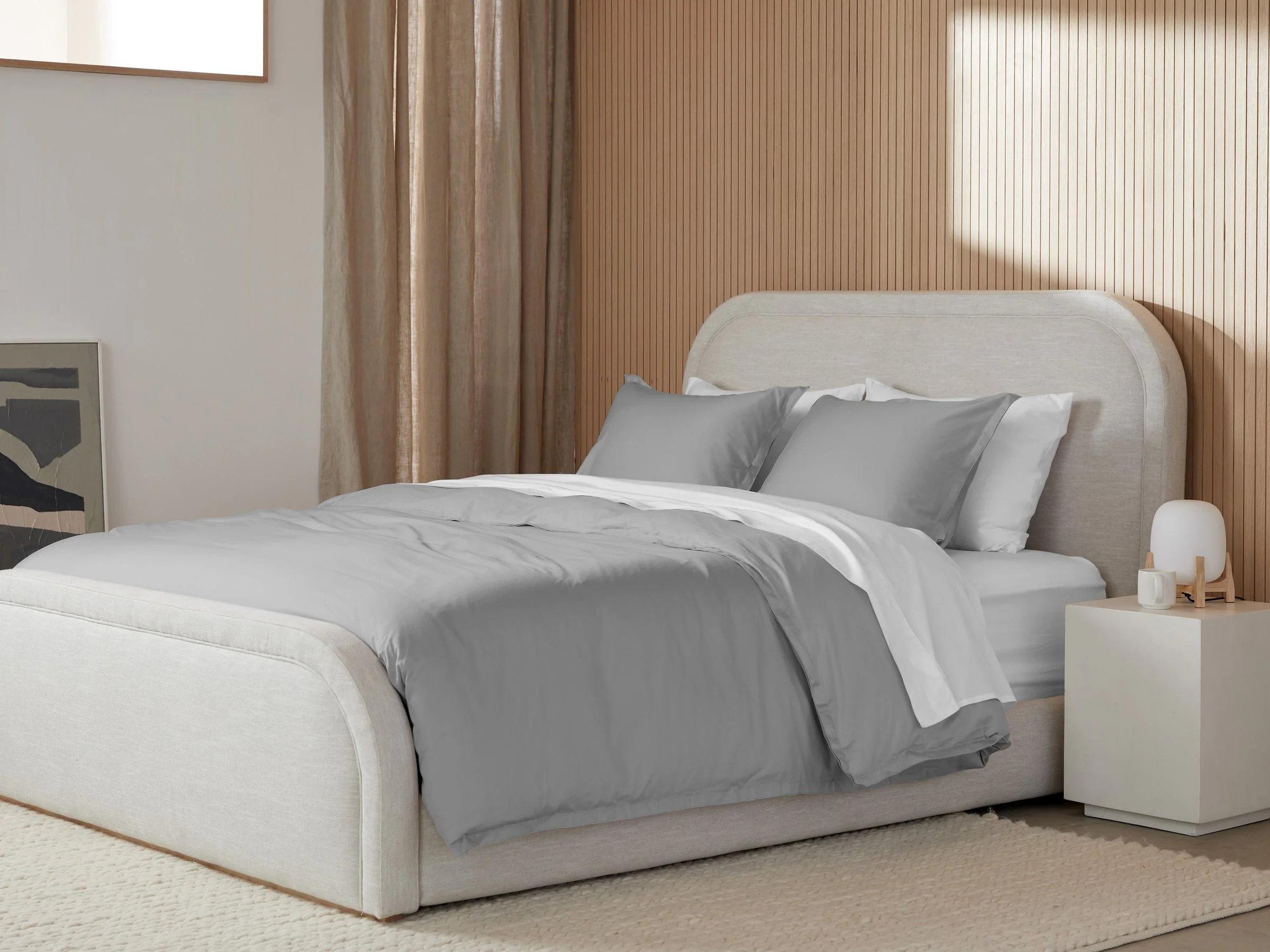 Sateen Sheet Set - White K/CK - Image 2