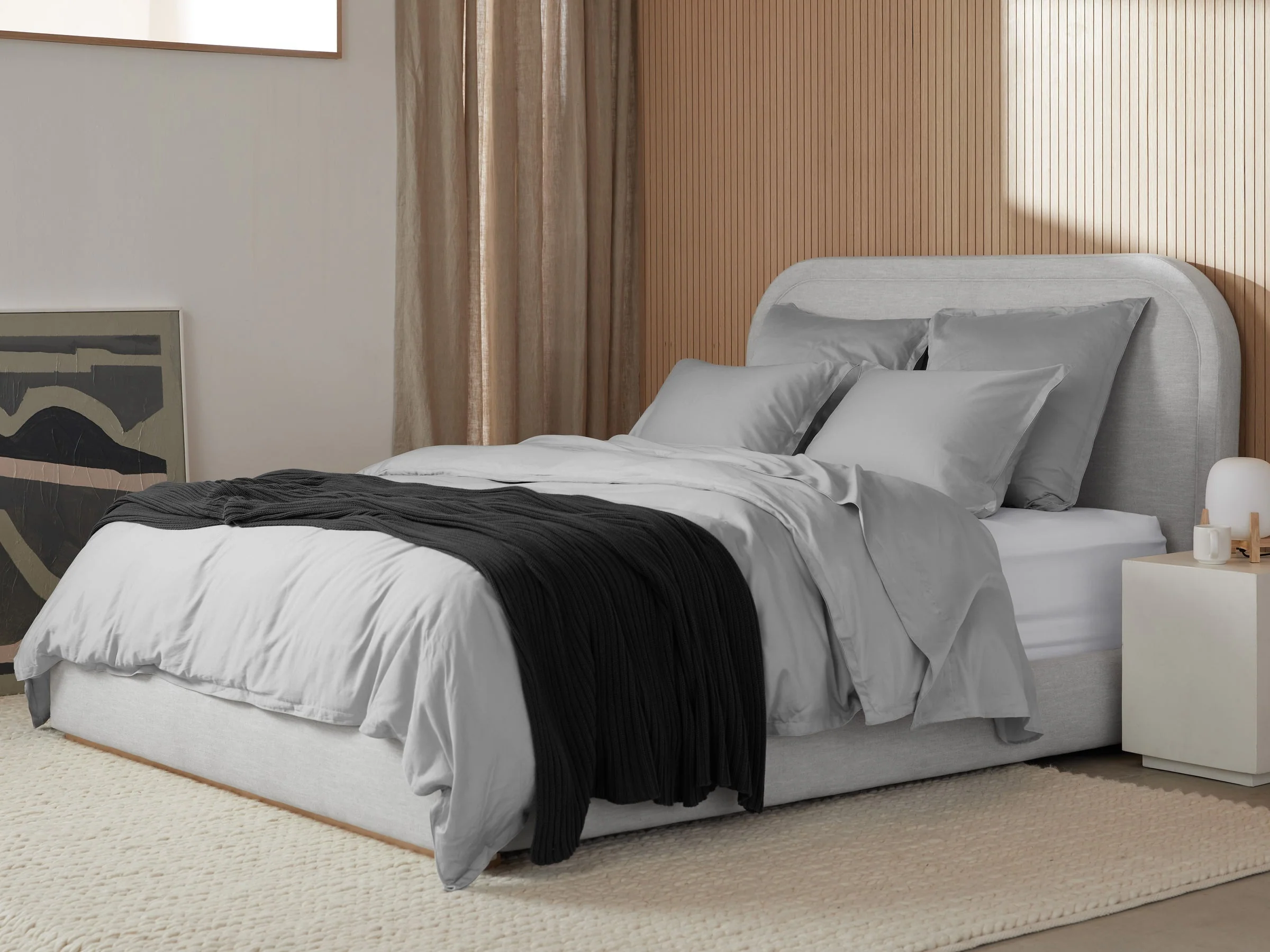 Sateen Top Sheet (Light Grey) - Image 2