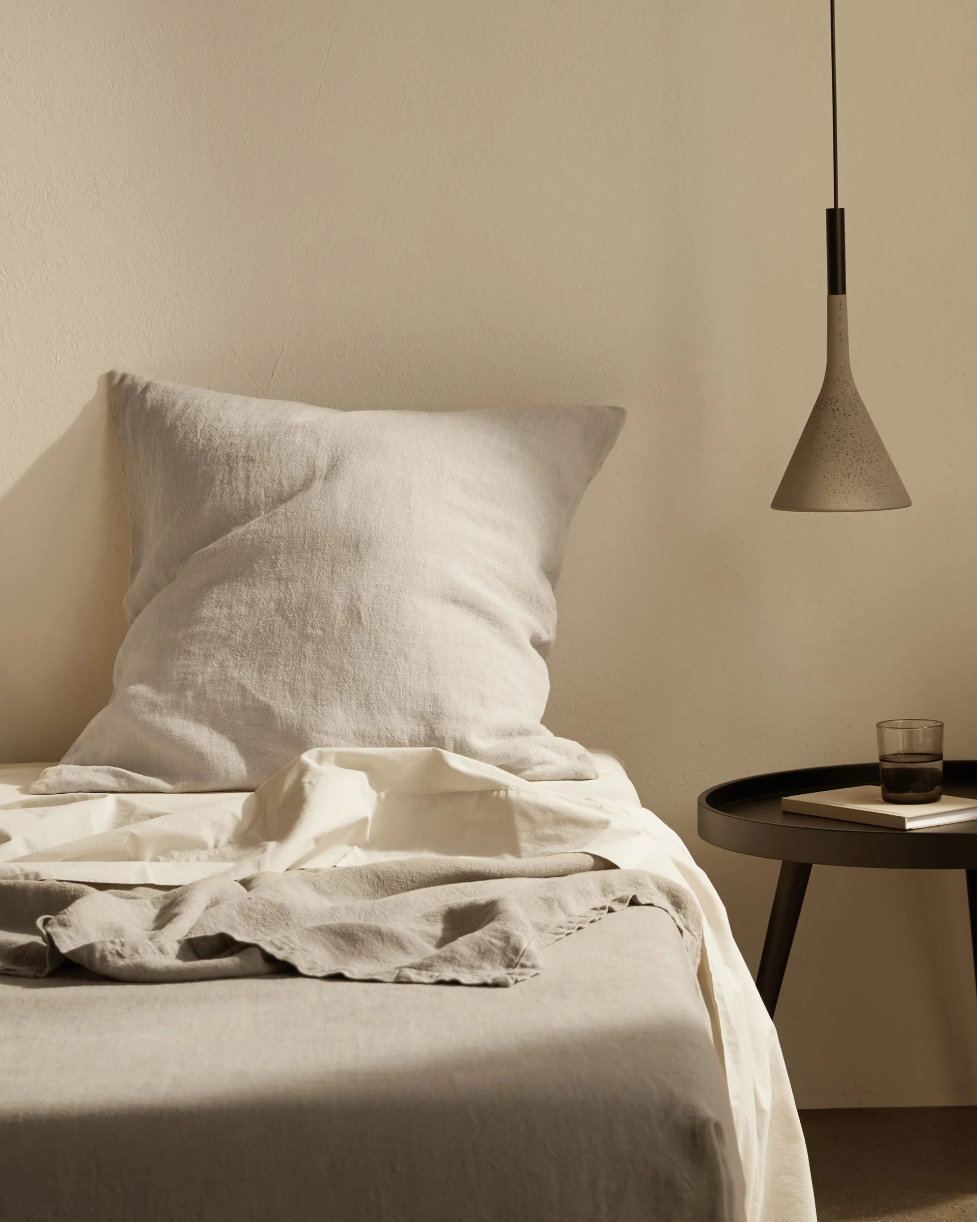 Vintage Linen Euro Pillow Cover - FINAL SALE (Natural) - Image 2